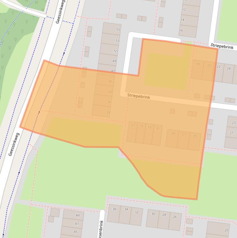 Kaart van postcodegebied 7544BK.