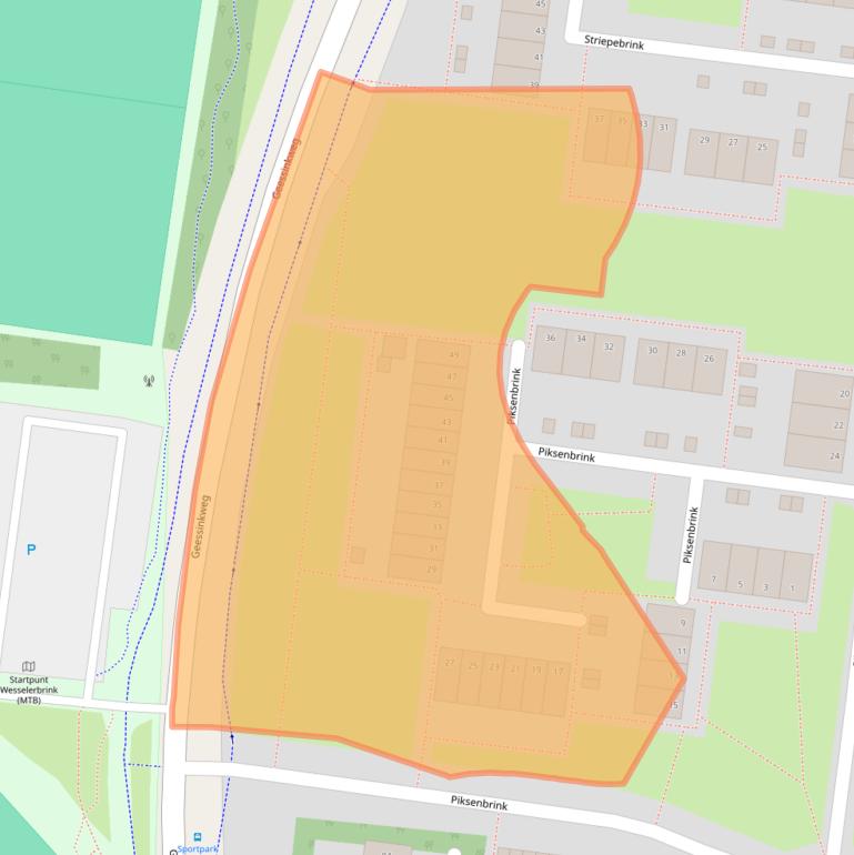 Kaart van postcodegebied 7544BM.