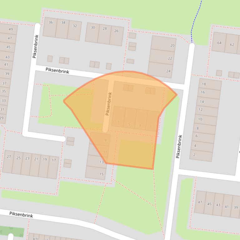 Kaart van postcodegebied 7544BN.