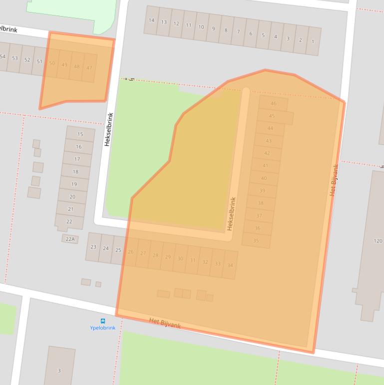 Kaart van postcodegebied 7544BS.