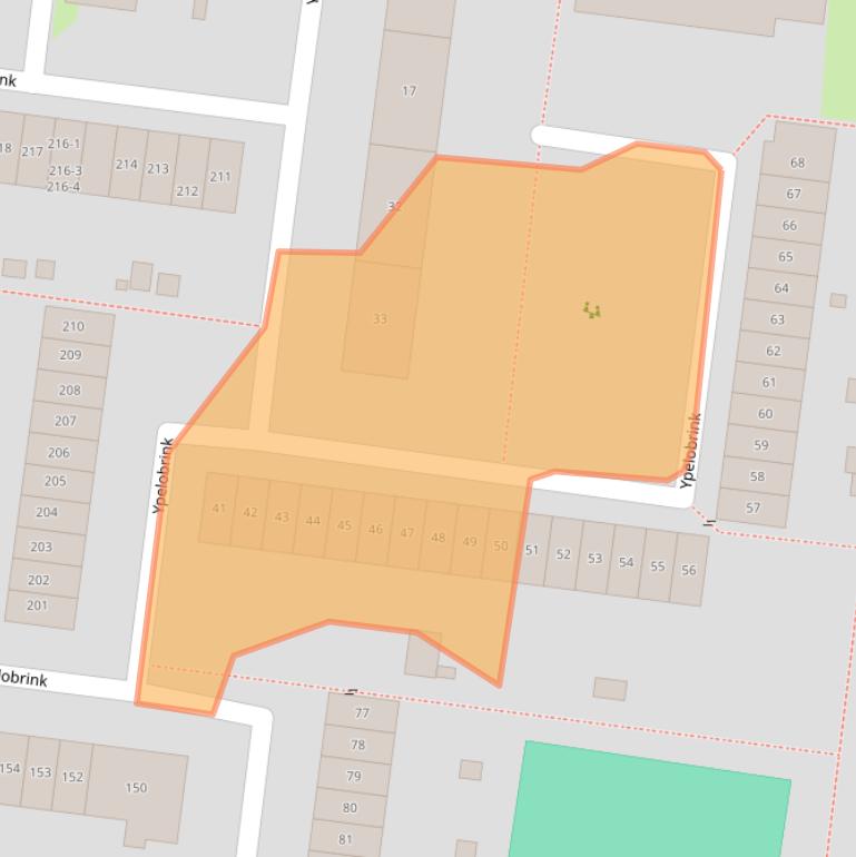 Kaart van postcodegebied 7544CB.