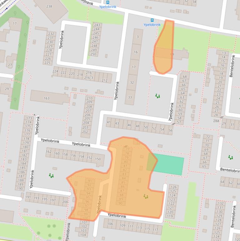 Kaart van postcodegebied 7544CD.