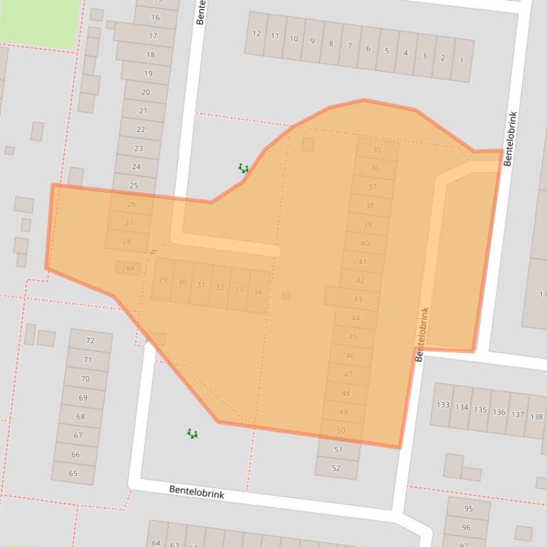 Kaart van postcodegebied 7544CM.