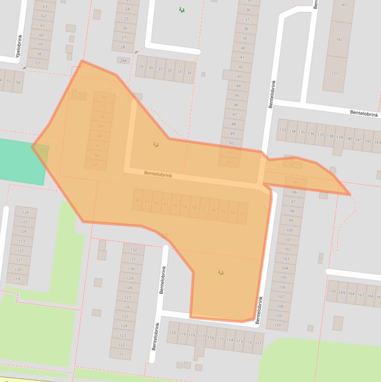 Kaart van postcodegebied 7544CN.