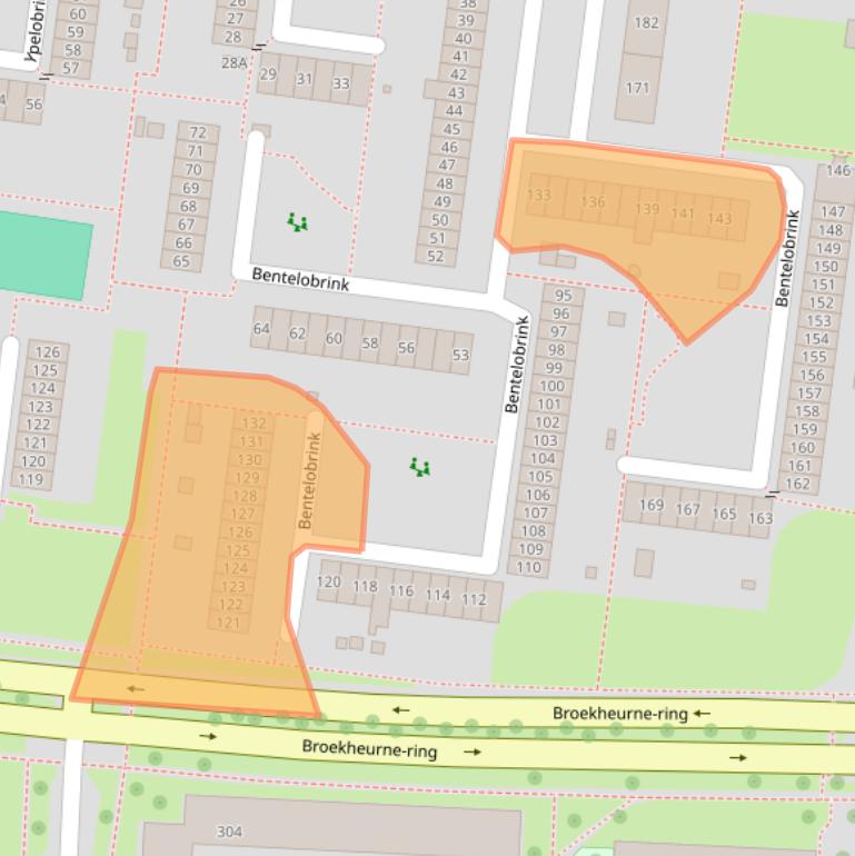 Kaart van postcodegebied 7544CR.