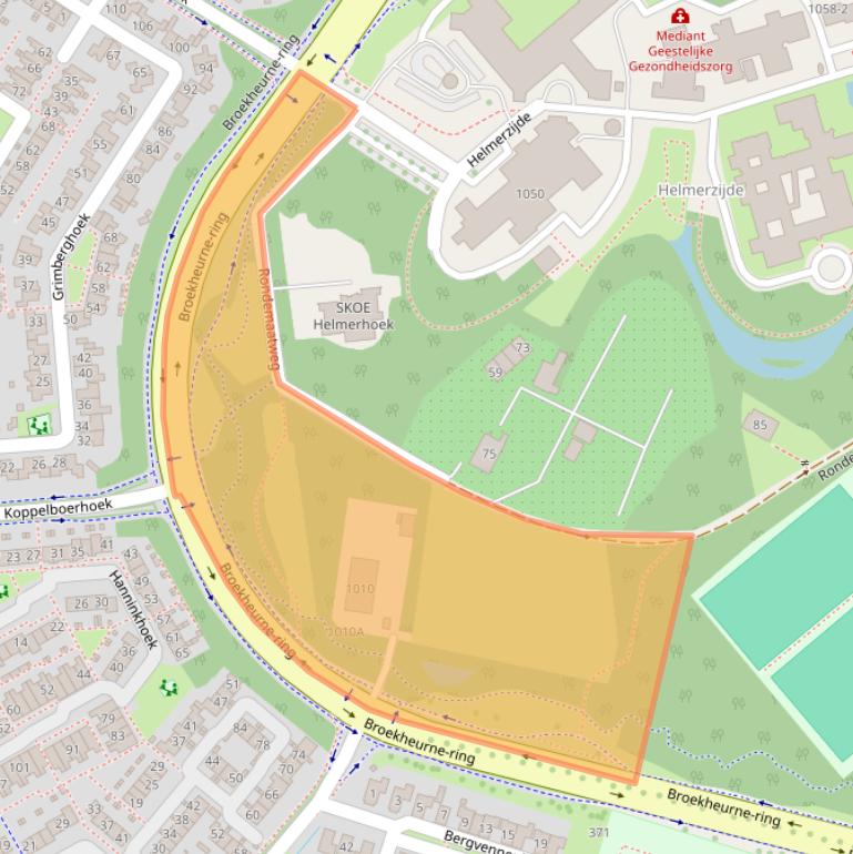 Kaart van postcodegebied 7544CZ.