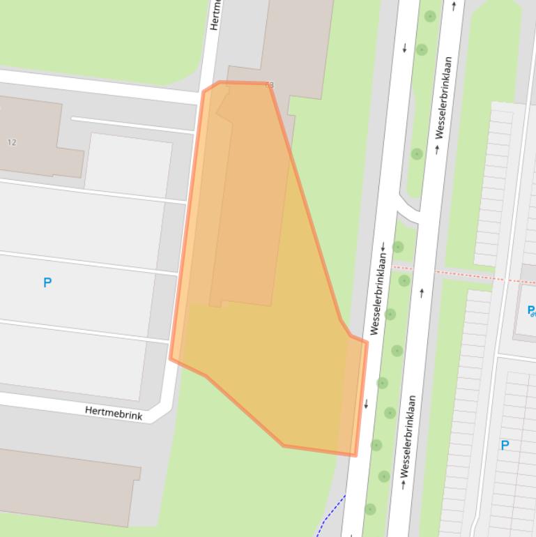 Kaart van postcodegebied 7544DD.