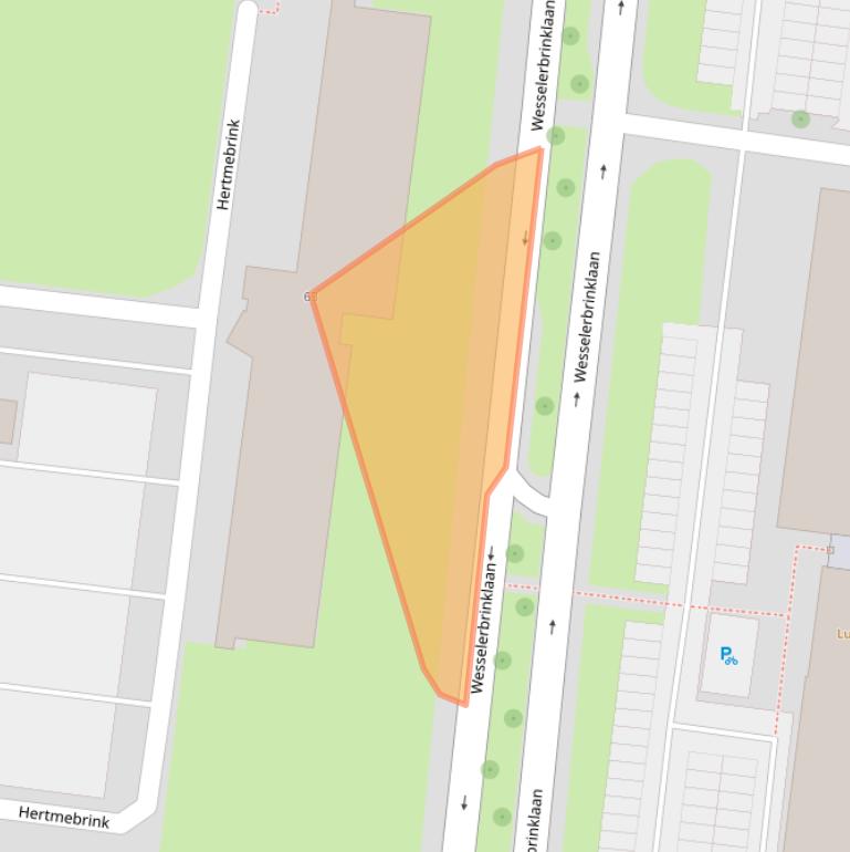 Kaart van postcodegebied 7544DE.