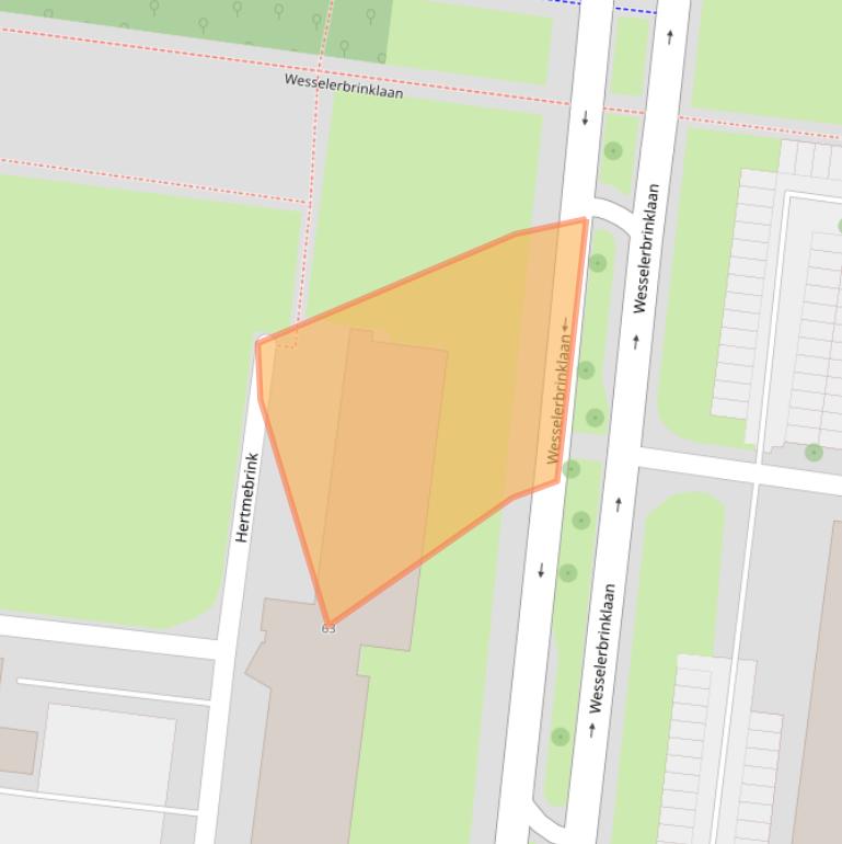 Kaart van postcodegebied 7544DG.