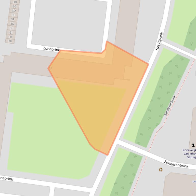 Kaart van postcodegebied 7544DP.