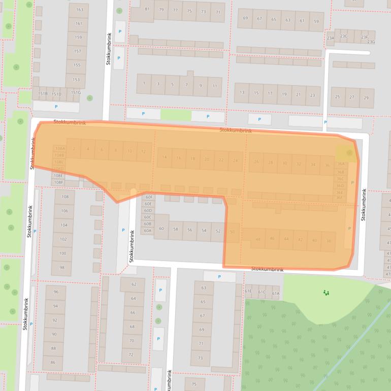 Kaart van postcodegebied 7544EC.