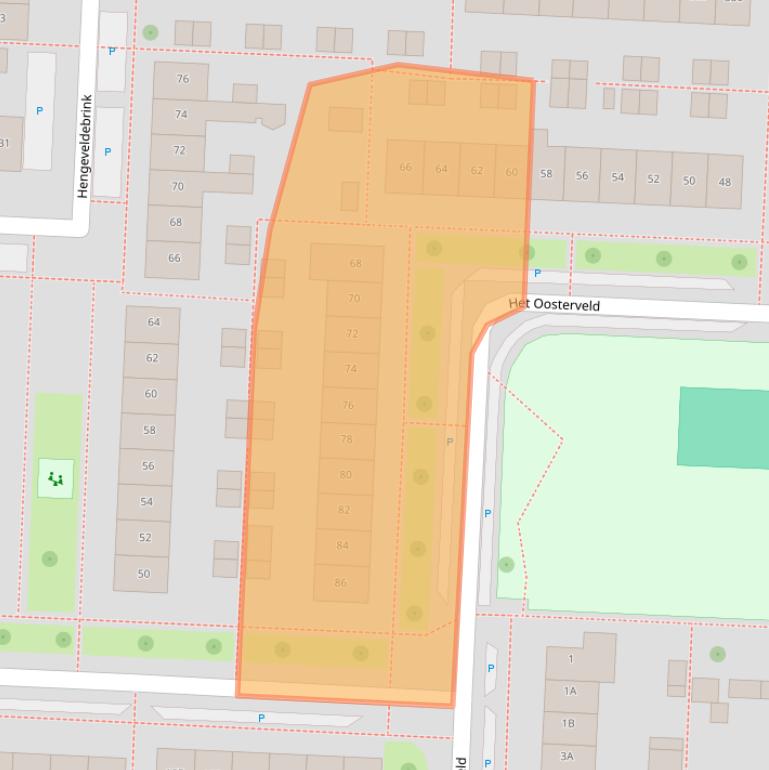 Kaart van postcodegebied 7544EM.