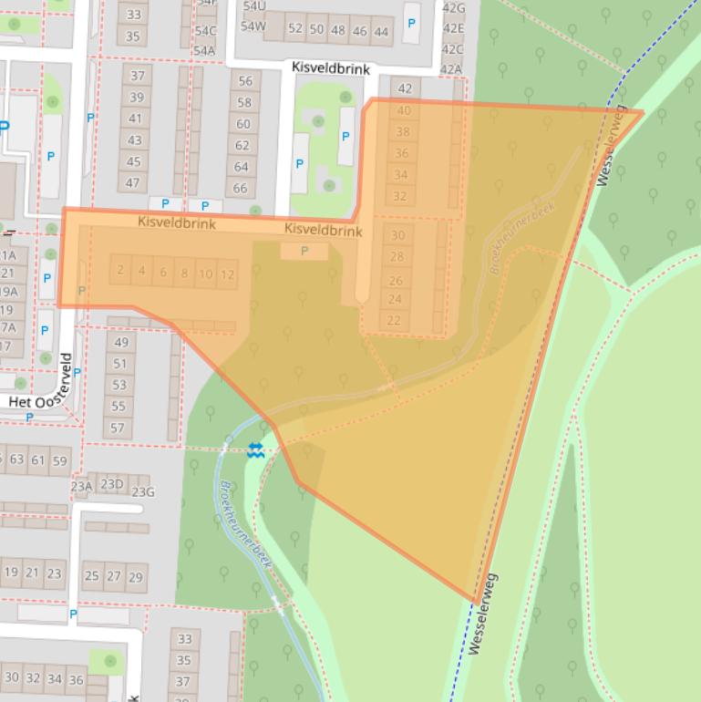 Kaart van postcodegebied 7544EN.