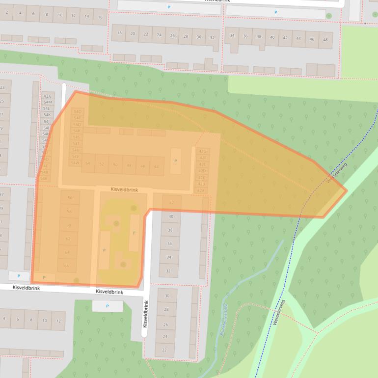 Kaart van postcodegebied 7544EP.
