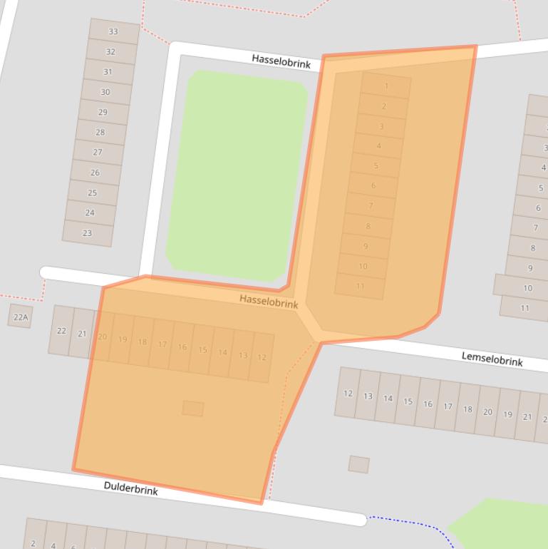 Kaart van postcodegebied 7544GA.