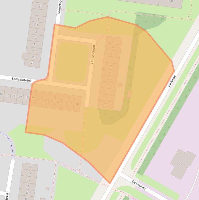 Kaart van postcodegebied 7544GD.