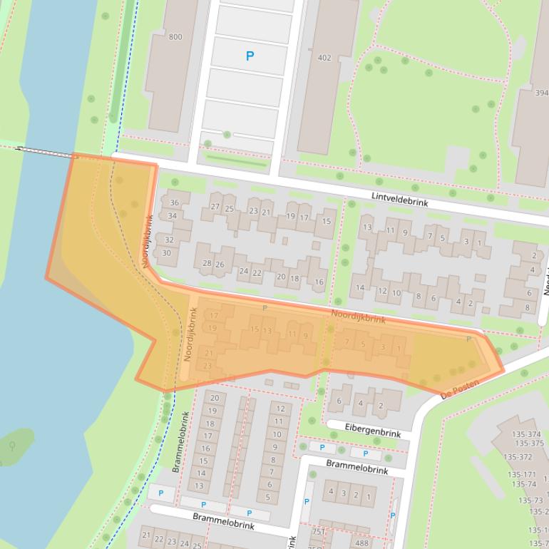 Kaart van postcodegebied 7544HR.