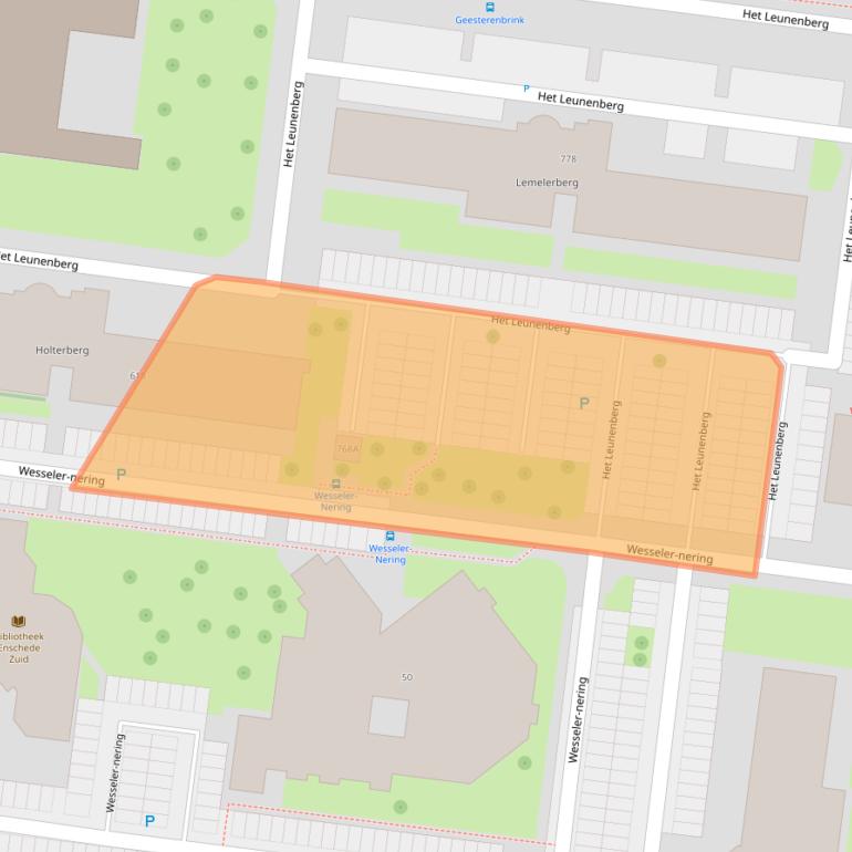 Kaart van postcodegebied 7544JN.