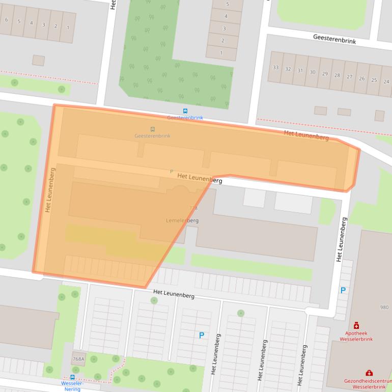 Kaart van postcodegebied 7544JP.