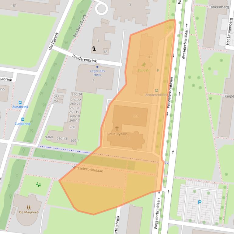 Kaart van postcodegebied 7544JZ.