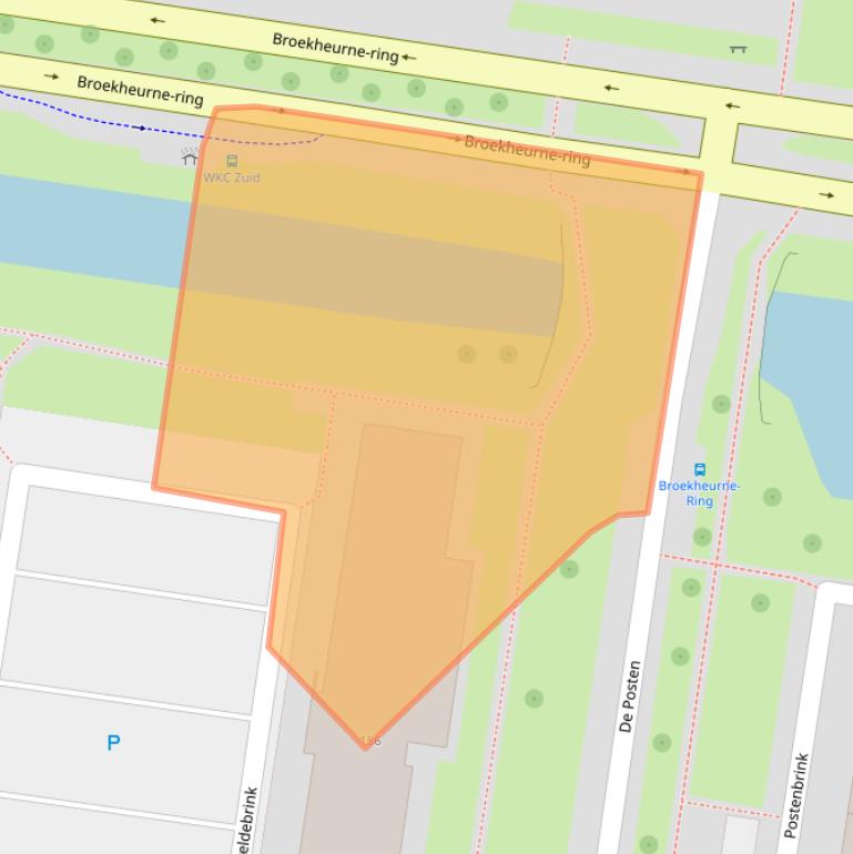 Kaart van postcodegebied 7544KB.