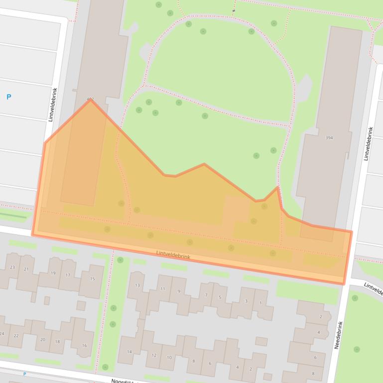 Kaart van postcodegebied 7544KM.