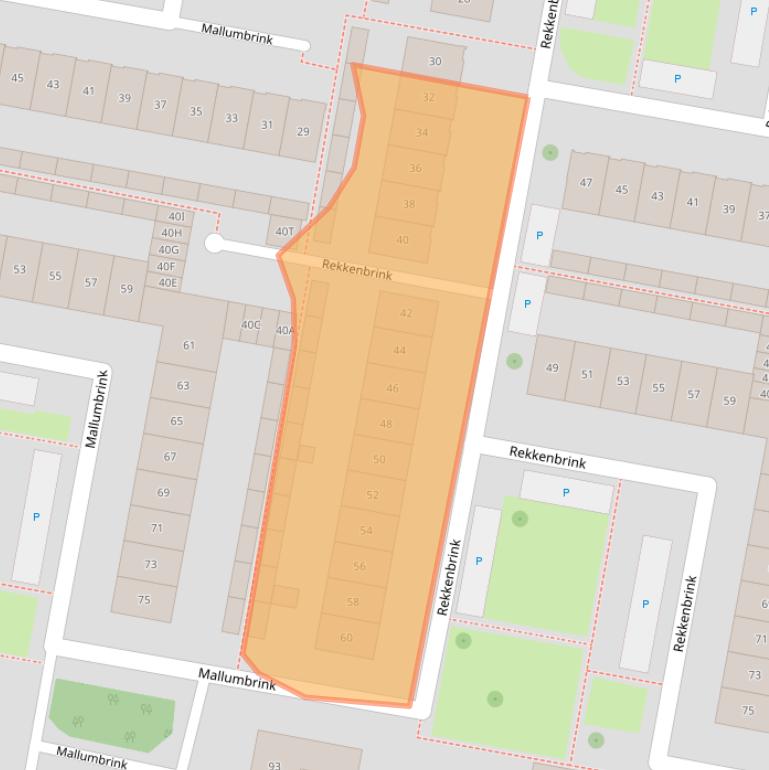 Kaart van postcodegebied 7544LD.