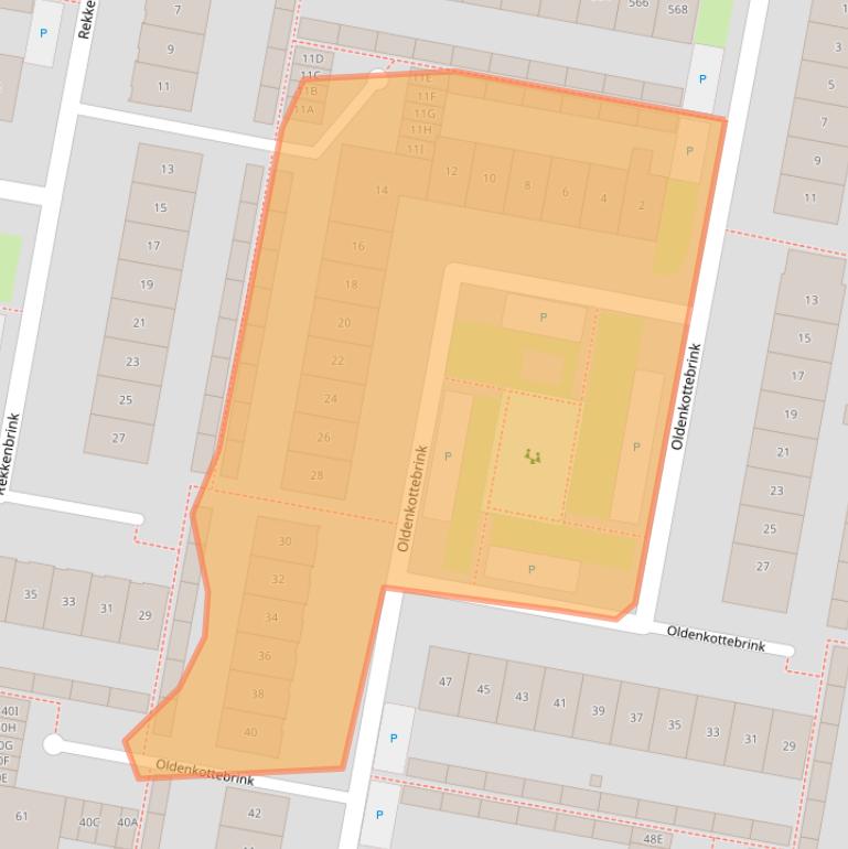 Kaart van postcodegebied 7544LN.