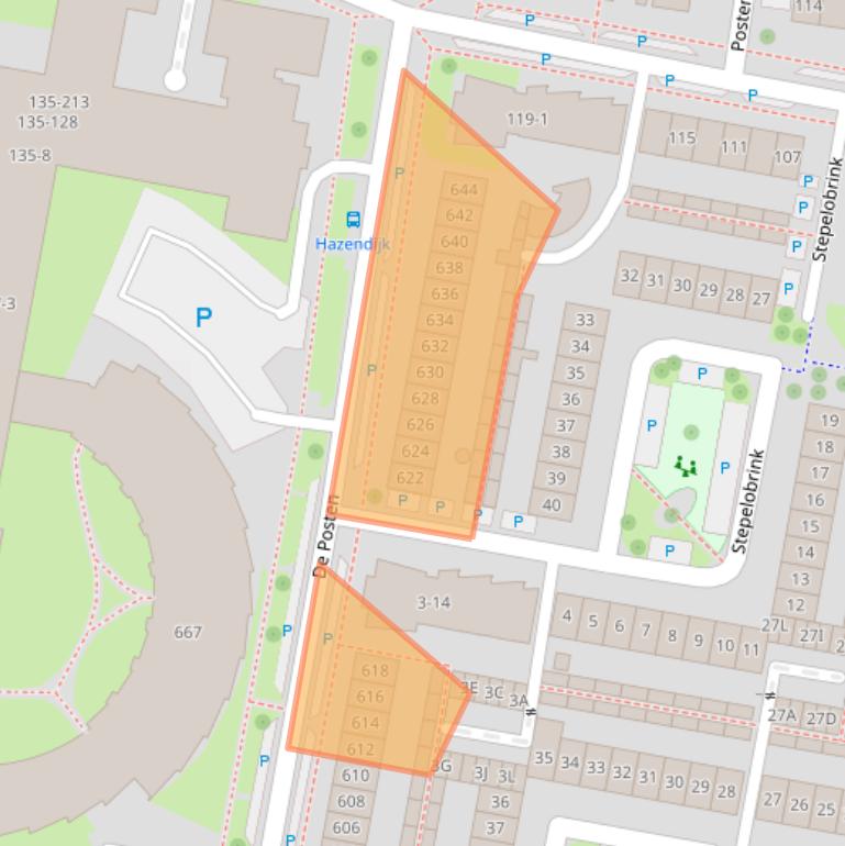 Kaart van postcodegebied 7544LZ.