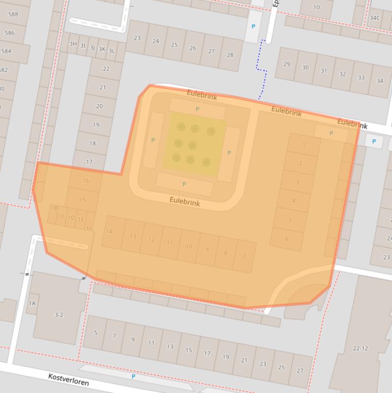 Kaart van postcodegebied 7544MJ.
