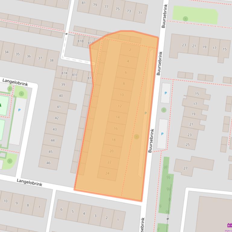 Kaart van postcodegebied 7544MR.