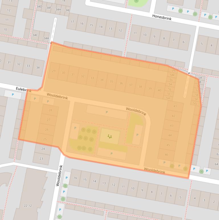 Kaart van postcodegebied 7544MV.