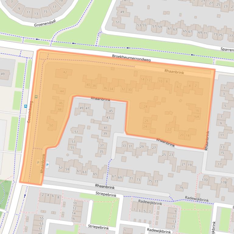 Kaart van postcodegebied 7544NA.