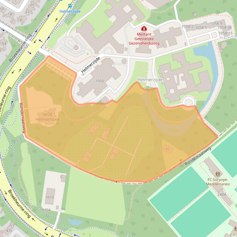 Kaart van postcodegebied 7544NJ.