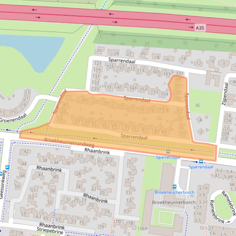 Kaart van postcodegebied 7544NN.