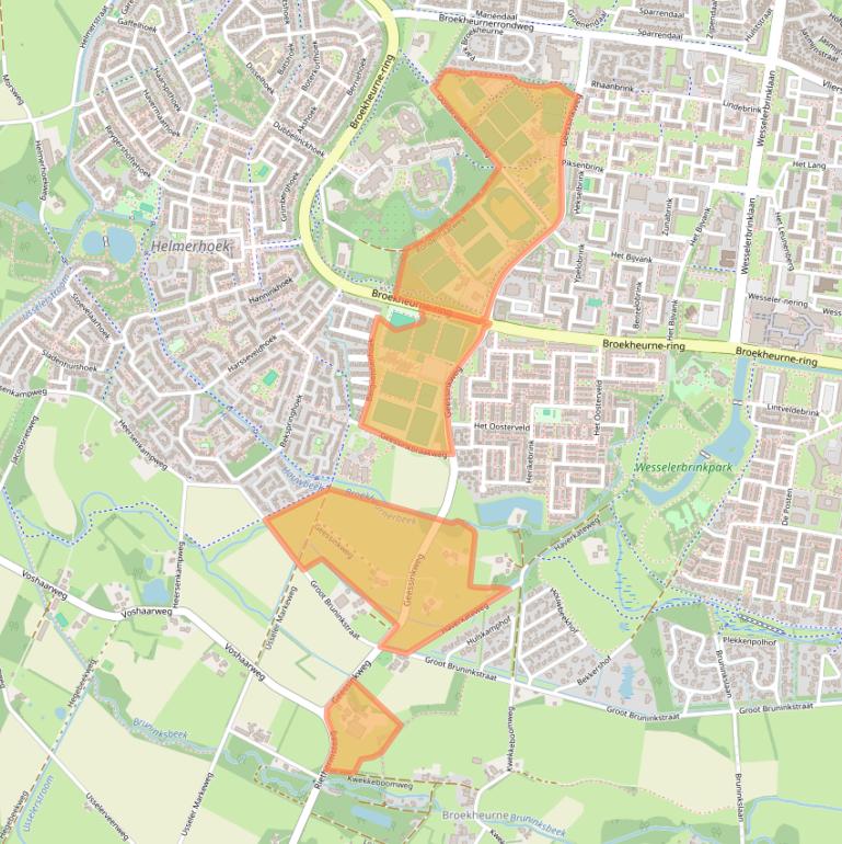 Kaart van postcodegebied 7544RB.