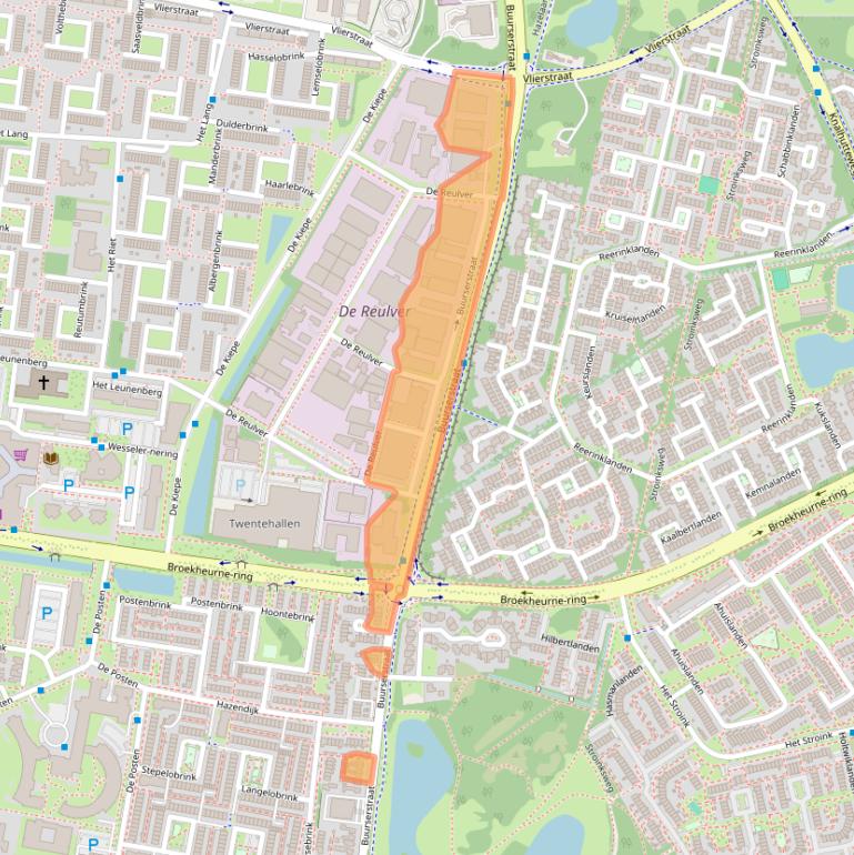 Kaart van postcodegebied 7544RG.