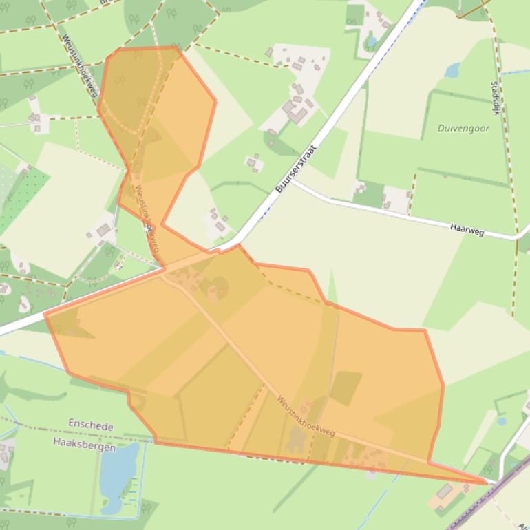 Kaart van postcodegebied 7544RJ.