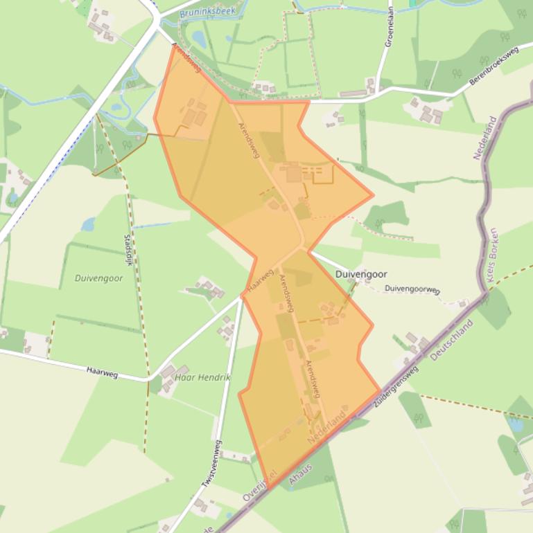 Kaart van postcodegebied 7544RM.