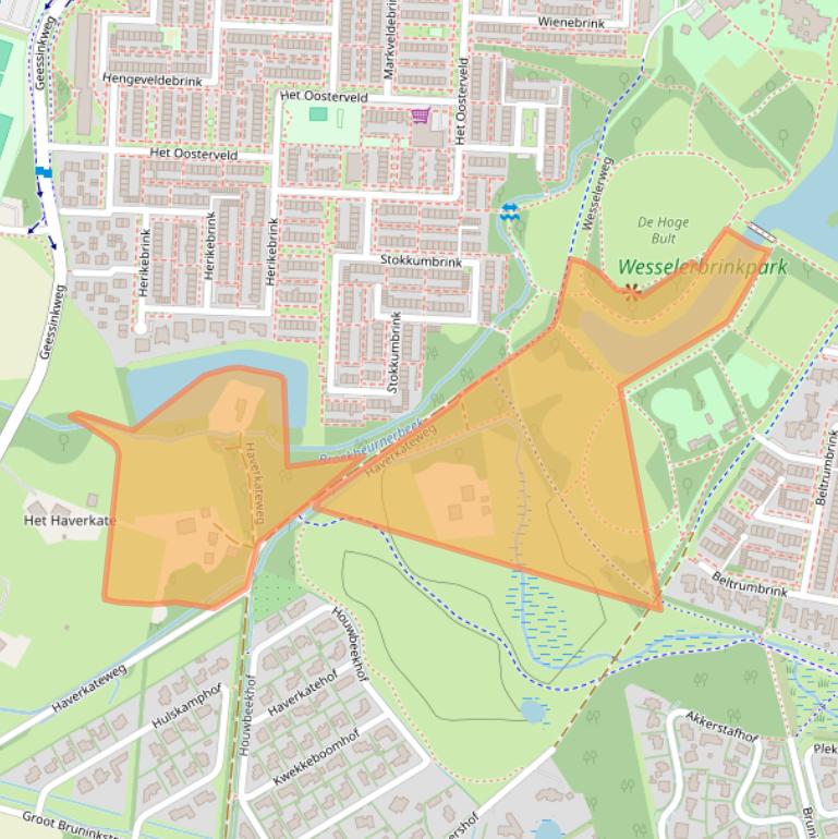 Kaart van postcodegebied 7544RS.