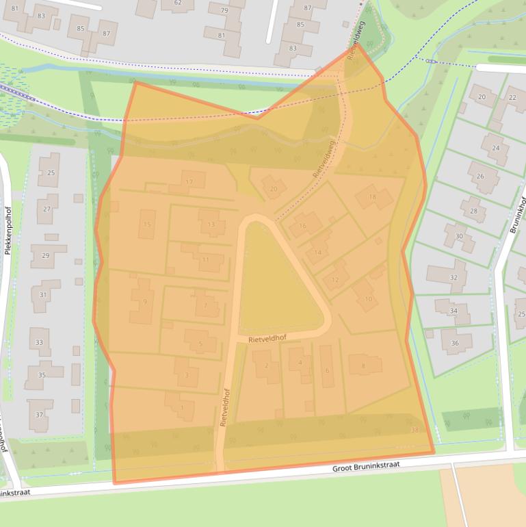 Kaart van postcodegebied 7544SB.