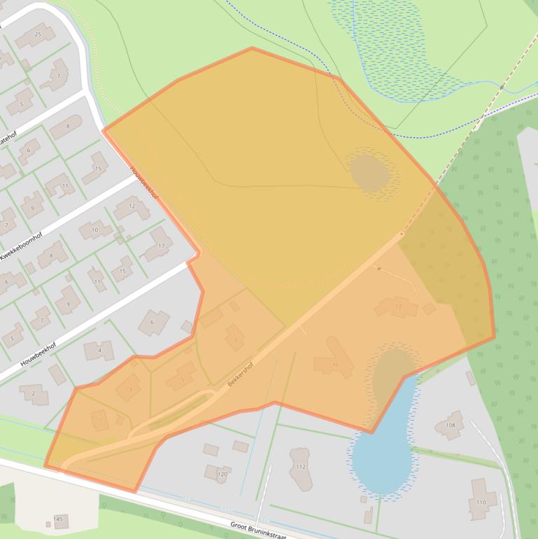 Kaart van postcodegebied 7544SE.