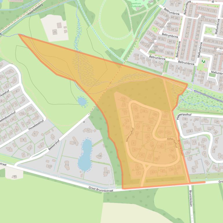 Kaart van postcodegebied 7544SP.