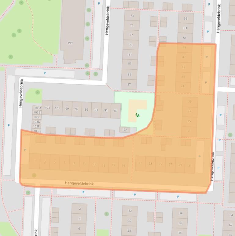 Kaart van postcodegebied 7544TL.