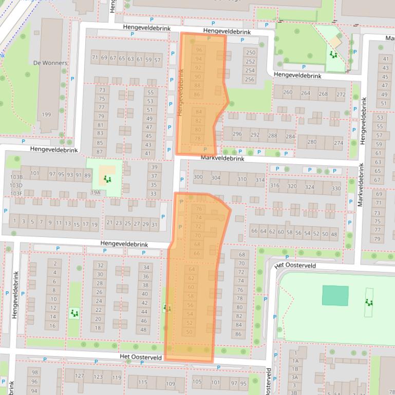 Kaart van postcodegebied 7544TR.
