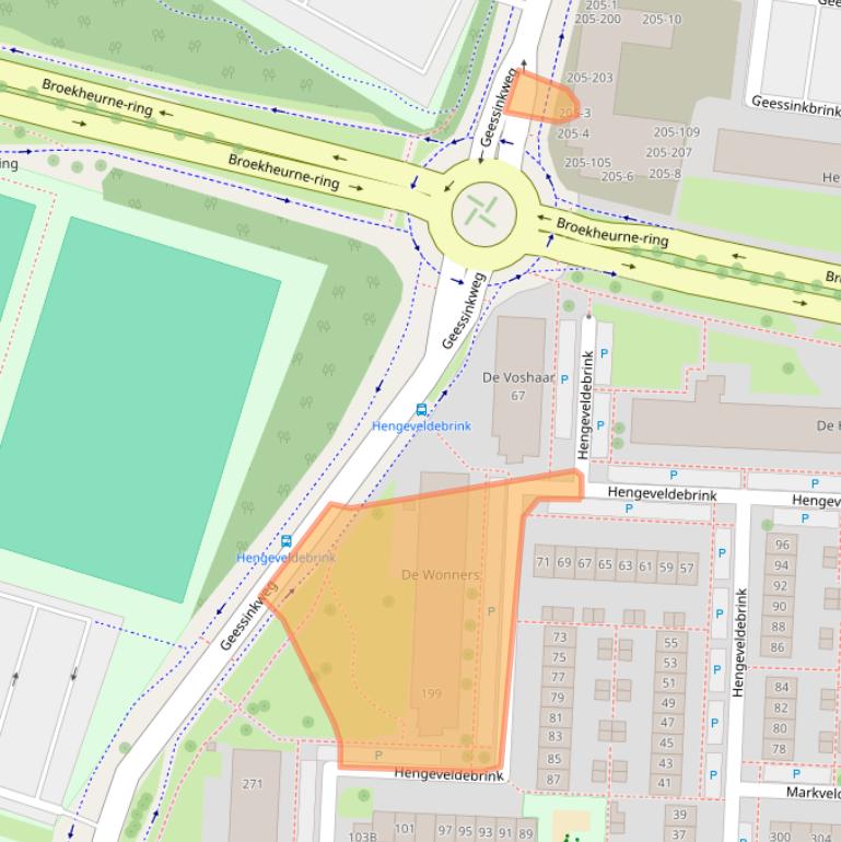 Kaart van postcodegebied 7544TX.