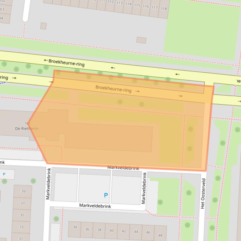 Kaart van postcodegebied 7544VH.