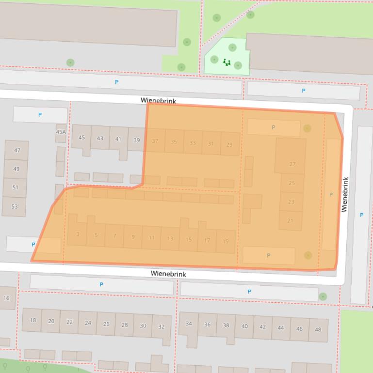 Kaart van postcodegebied 7544VN.