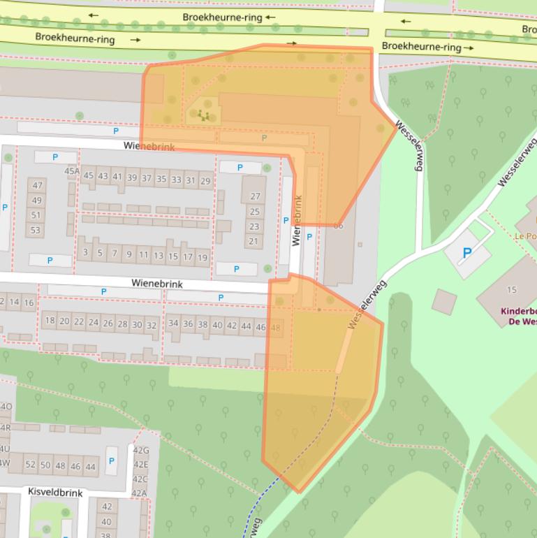 Kaart van postcodegebied 7544VS.
