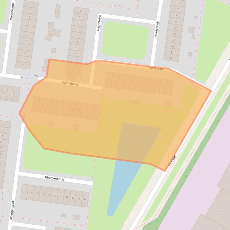 Kaart van postcodegebied 7544WP.